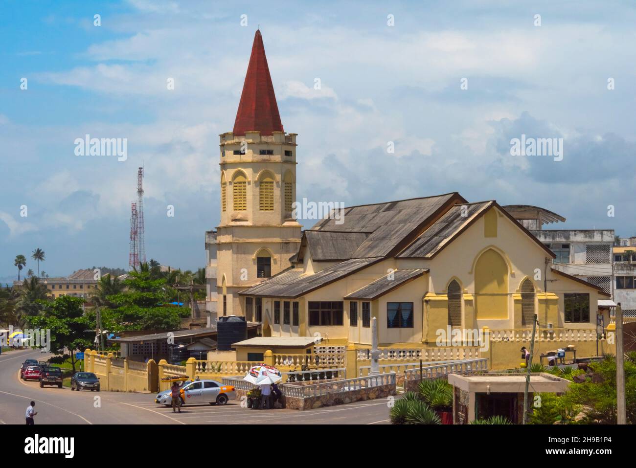 Cattedrale della Chiesa di Cristo, Costa del Capo, Regione Centrale, Ghana Foto Stock