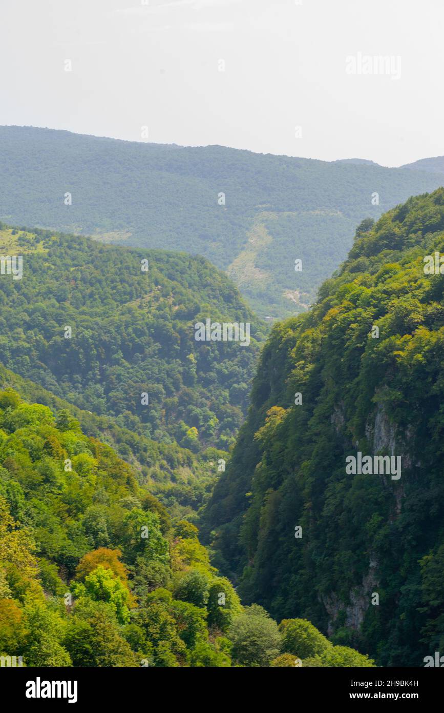 il canyon di okatse in georgia è molto bello Foto Stock
