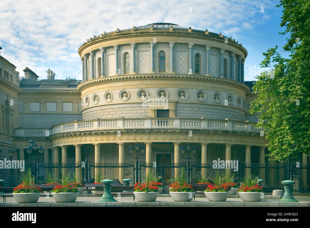 la biblioteca nazionale rotonda dell'irlanda a dublino, irlanda meridionale Foto Stock