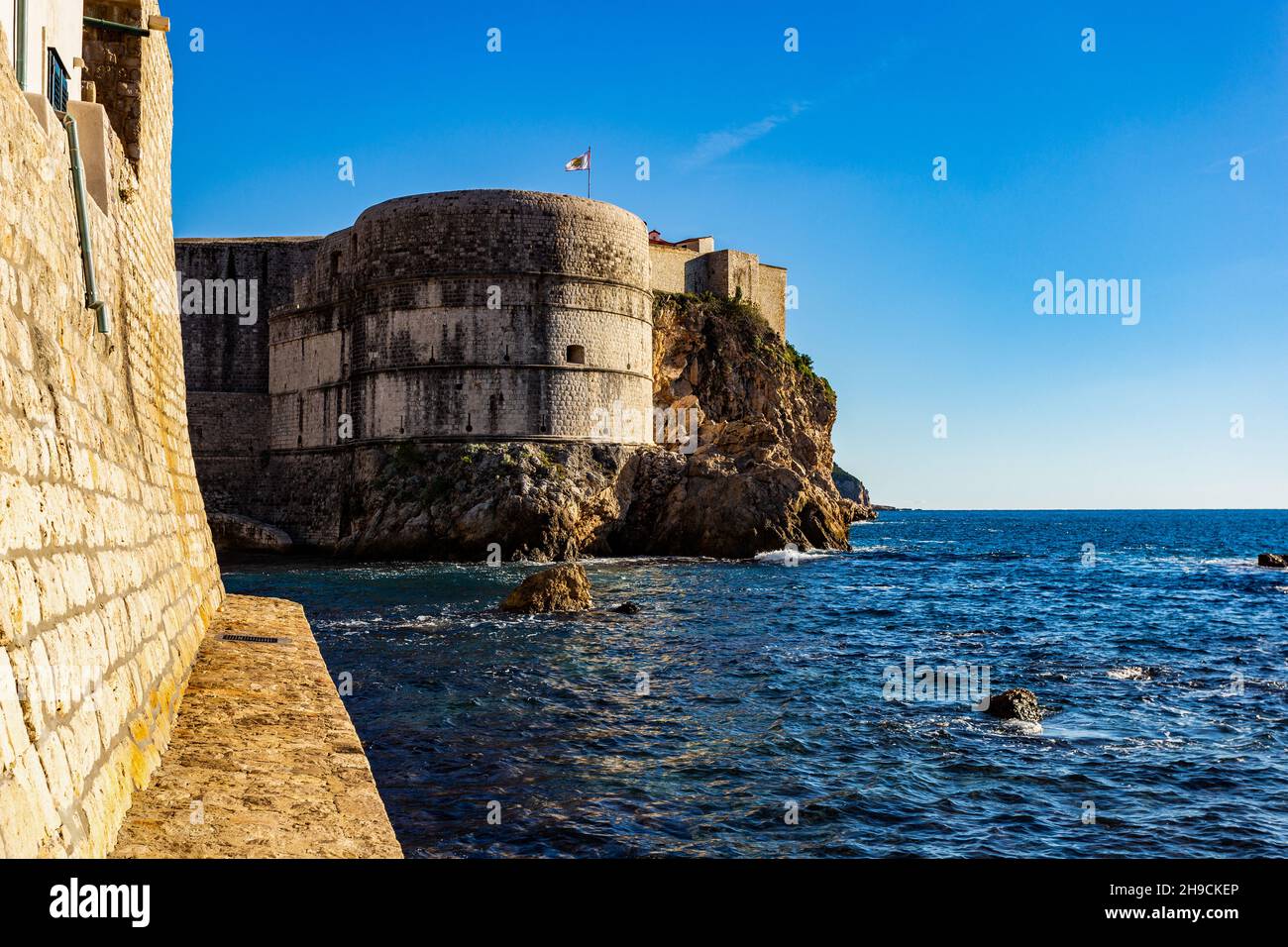 Porto Ovest di Dubrovnik. Croazia Foto Stock