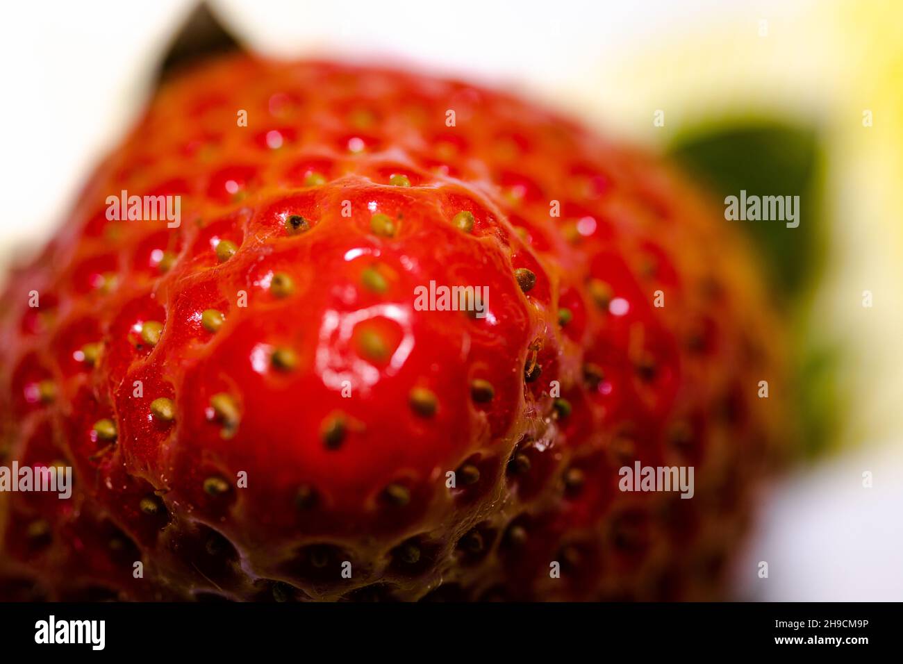 In prossimità di una fragola Foto Stock