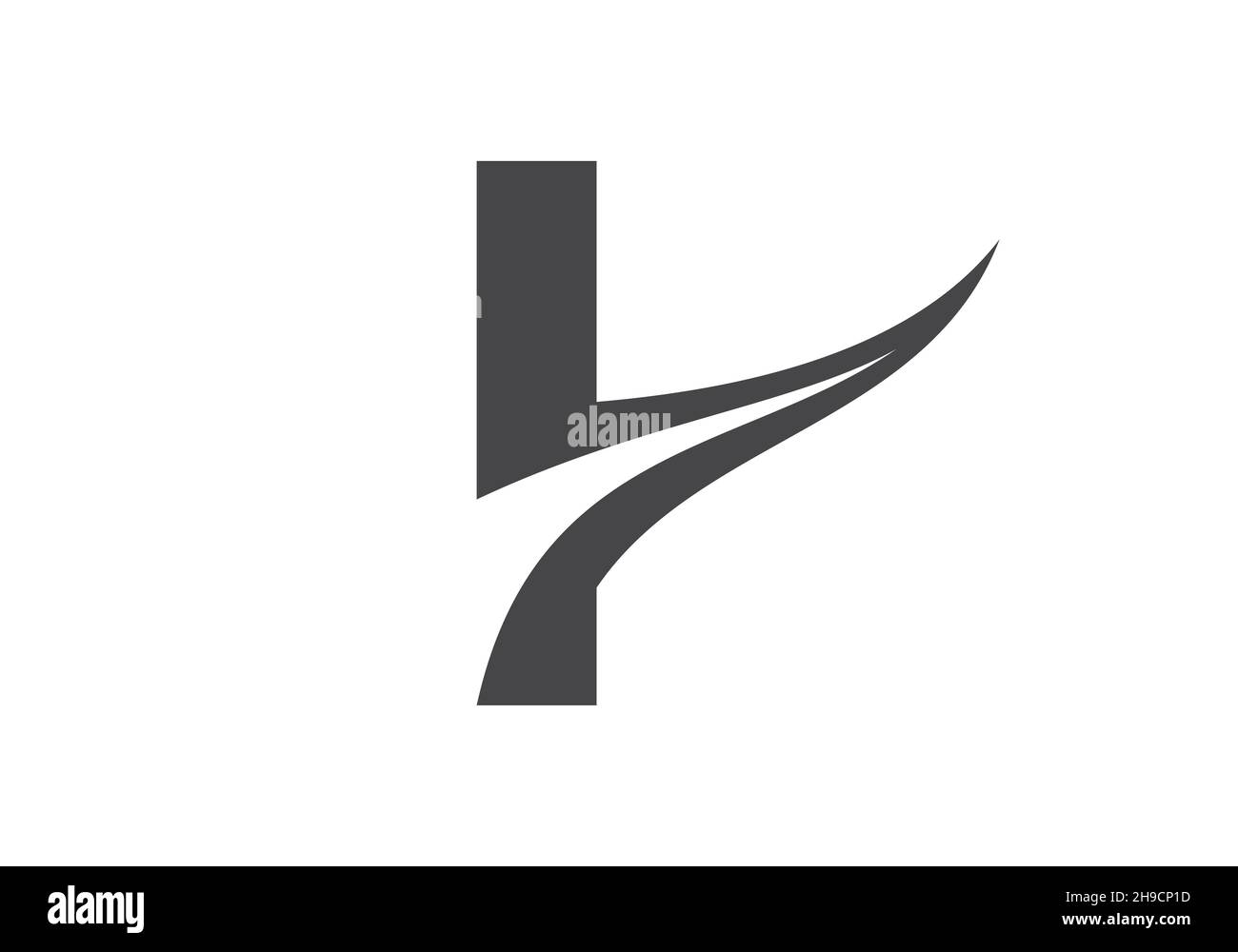 Primo monogramma lettera i logo disegno Vector. I lettera logo design con moderno trendy Illustrazione Vettoriale