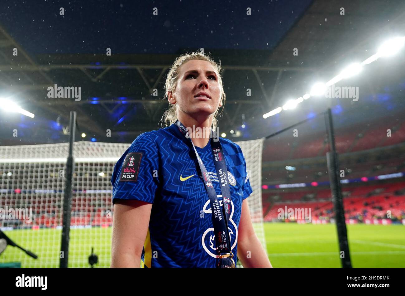 Il Chelsea's Millie Bright dopo la finale della Vitality Women's fa Cup al Wembley Stadium di Londra. Data foto: Domenica 5 dicembre 2021. Foto Stock