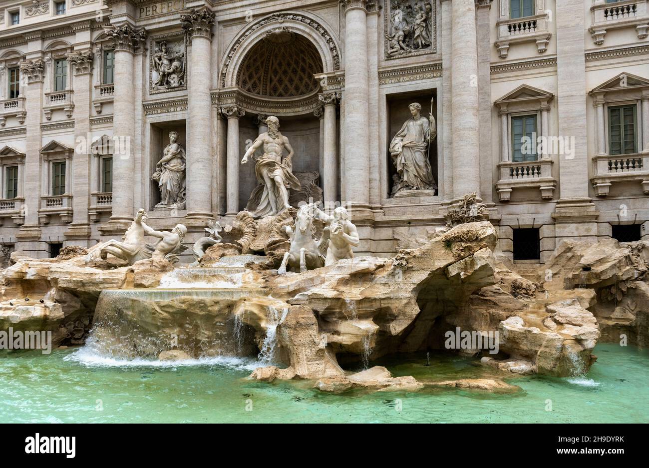 Fontana di Trevi a Roma Foto Stock