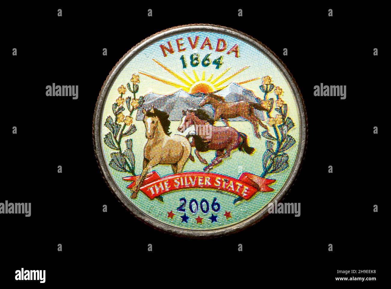 American state Quarter Foto Stock