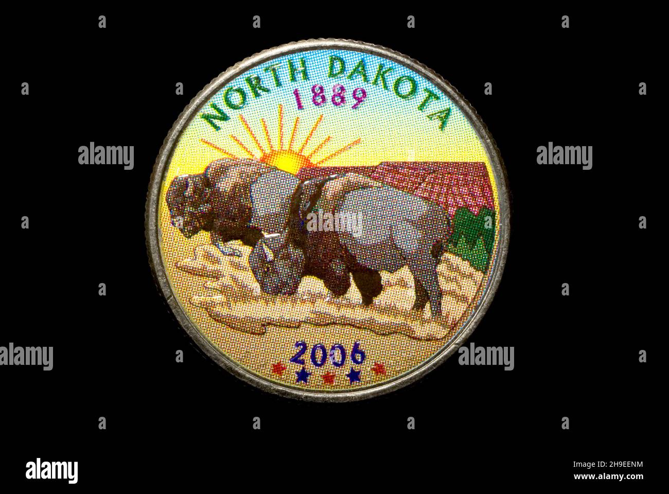 Stato americano Quarter1889 Foto Stock