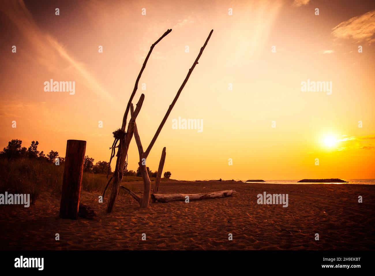 Presque Isle state Park, Lake Erie, Pennsylvania Foto Stock