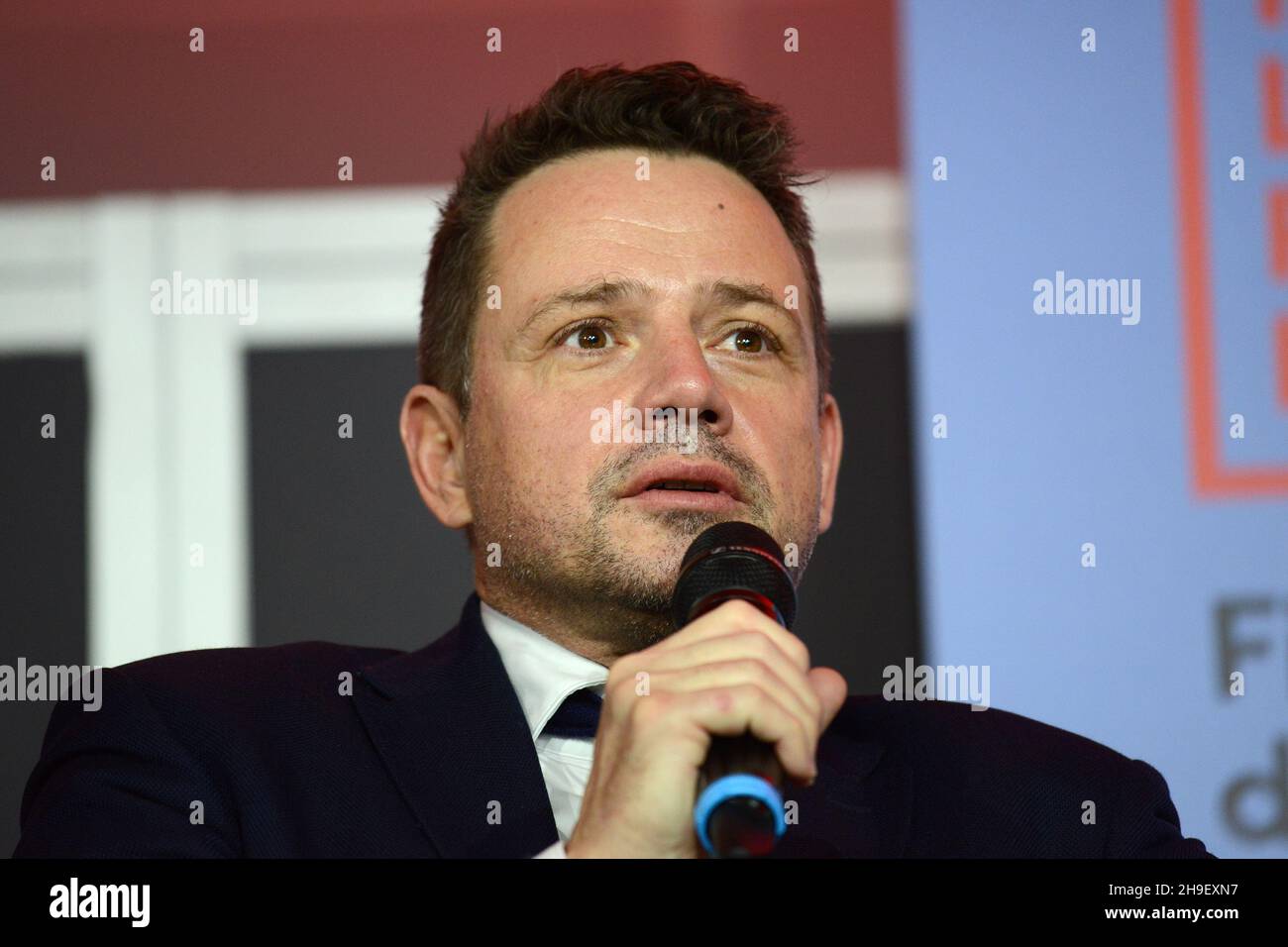 Roma, Italia. 4 dicembre 2021. Rafał Trzaskowski, sindaco di Varsavia credito: Agenzia indipendente di foto / Alamy Live News Foto Stock