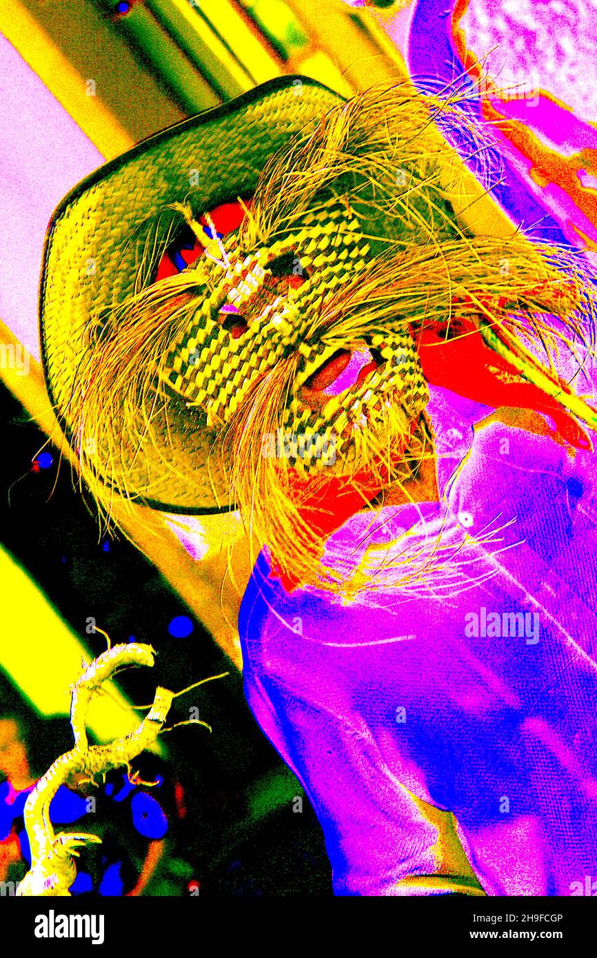 Hombre enmascarado/ uomo mascherato Foto Stock