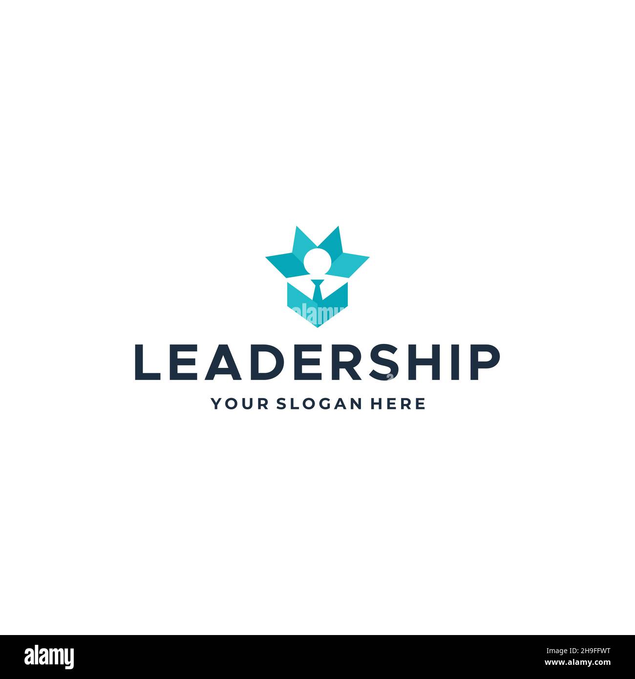 design con logo e silhouette piatta PER LE persone Illustrazione Vettoriale