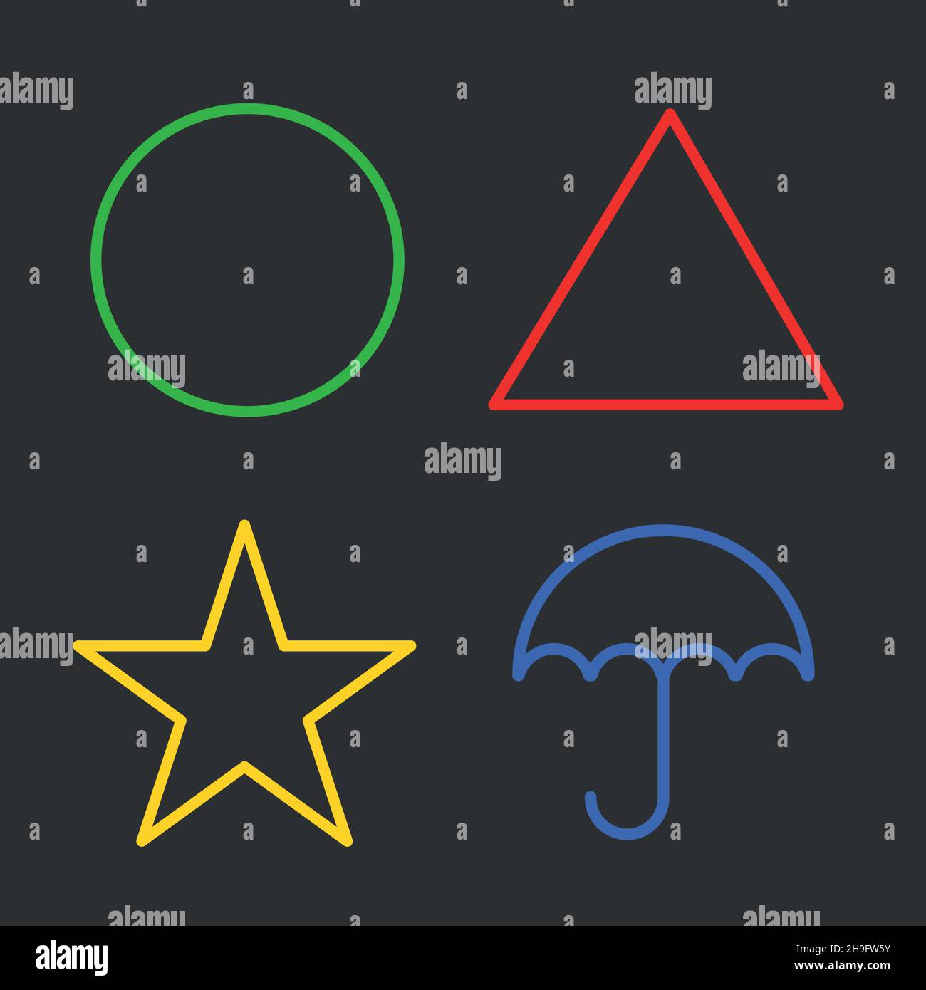 Coreano mostra Squid gioco senza cuciture modello stock illustrazione Illustrazione Vettoriale