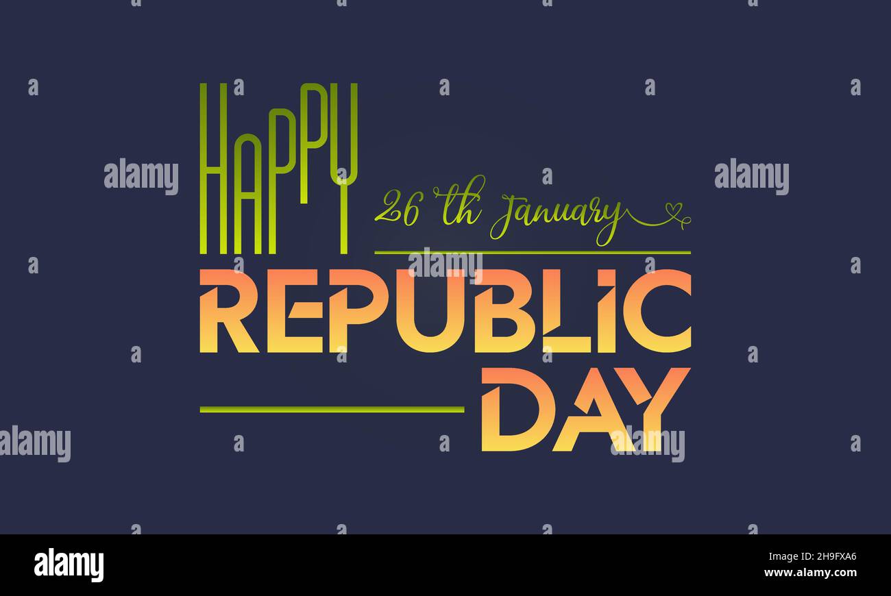 Modello di banner con illustrazione vettoriale per il giorno della Repubblica Indiana. 26 Gennaio Repubblica giorno concetto. Illustrazione Vettoriale