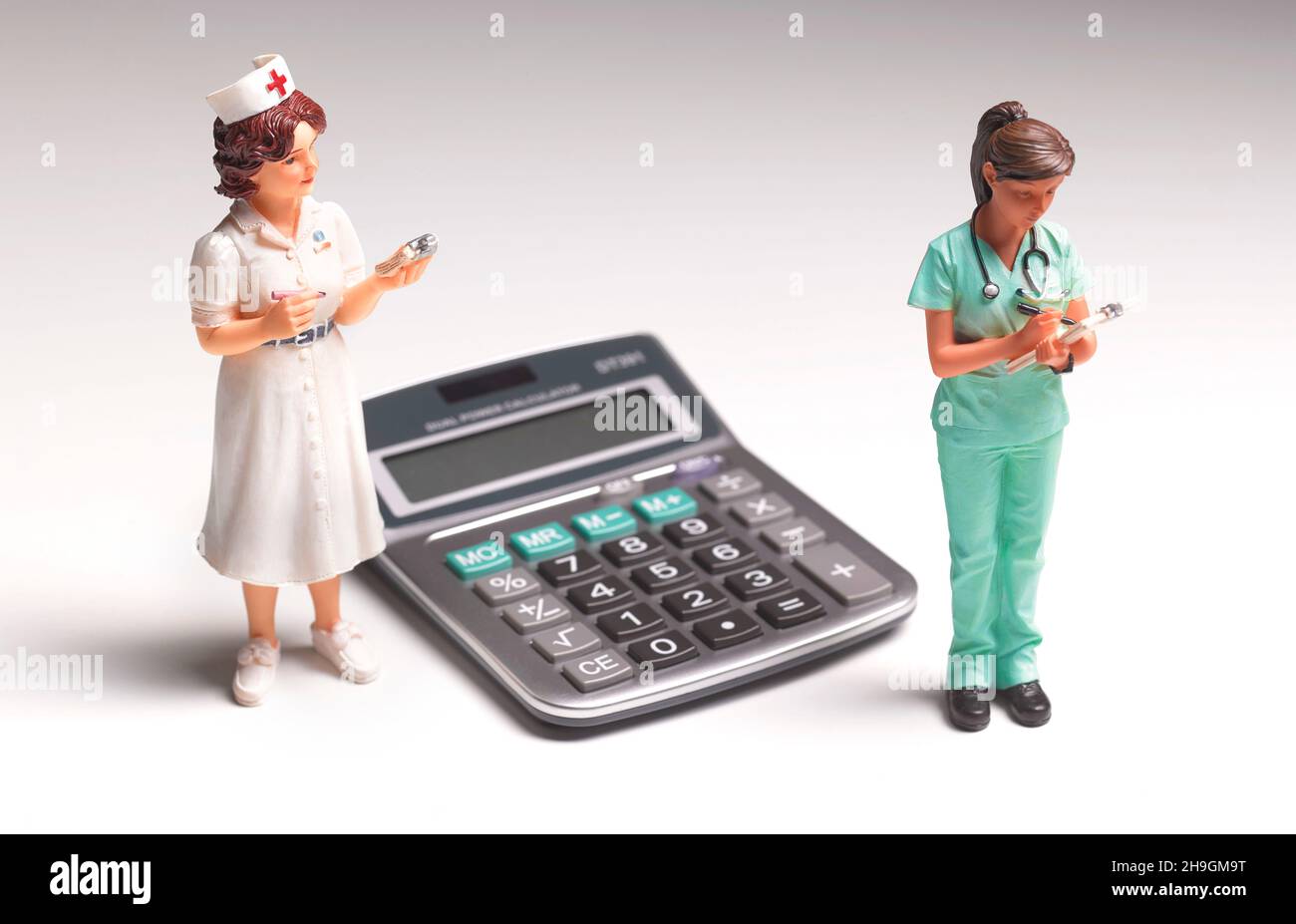 Costo dell'assistenza sanitaria Foto Stock