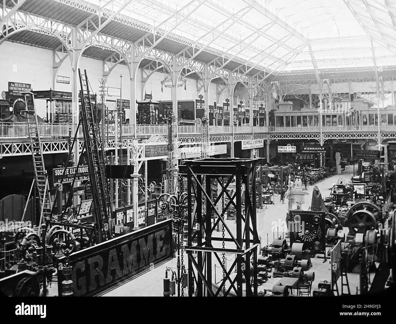 Electrical Machinery Hall, 1900 Exposition Universelle, Parigi, Francia Foto Stock