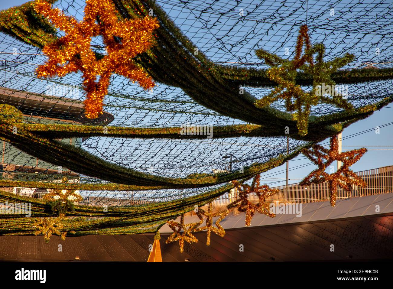 Belle decorazioni natalizie CityLife, CityLife District, Milano, Italia Foto Stock