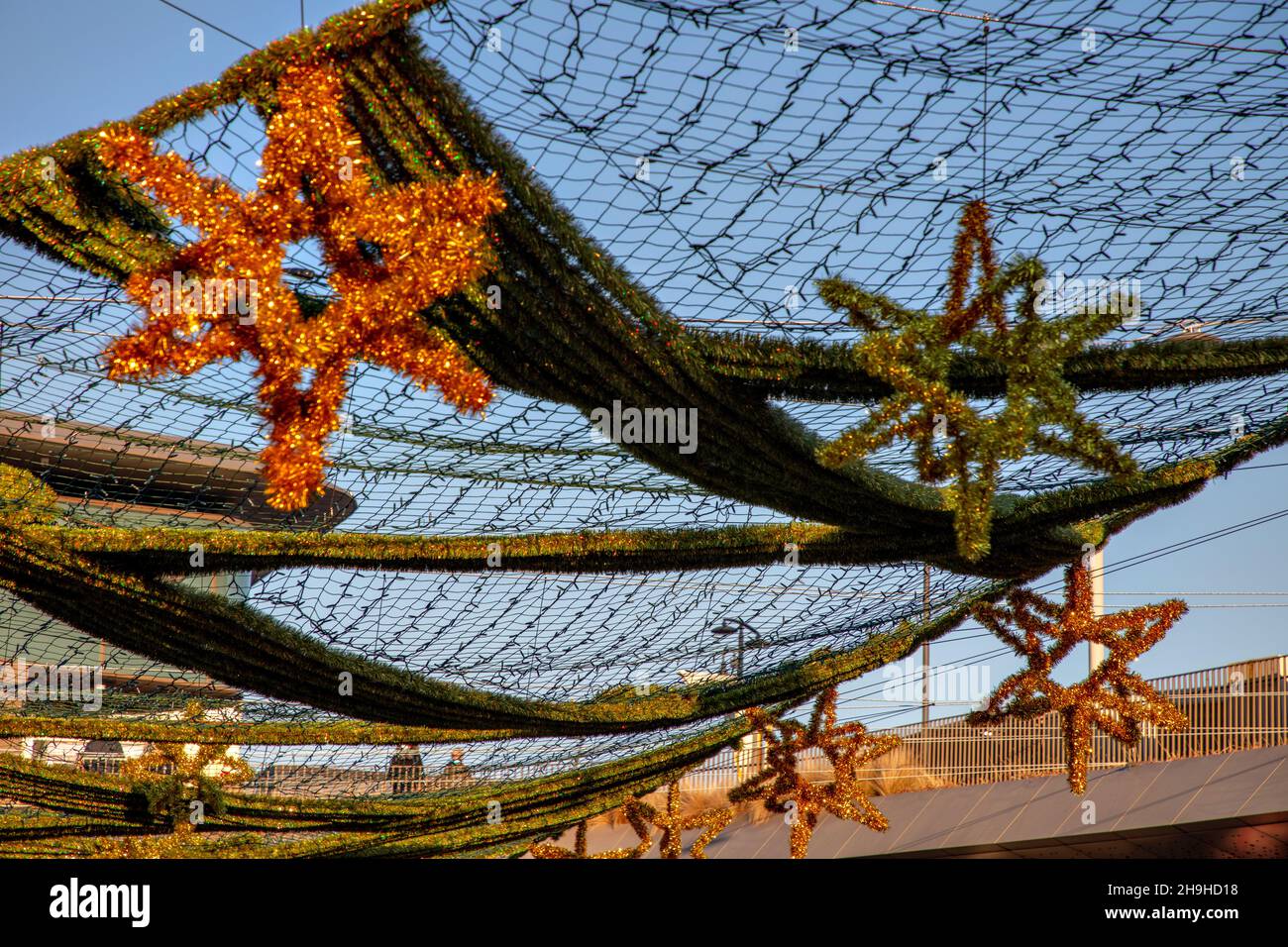 Belle decorazioni natalizie CityLife, CityLife District, Milano, Italia Foto Stock