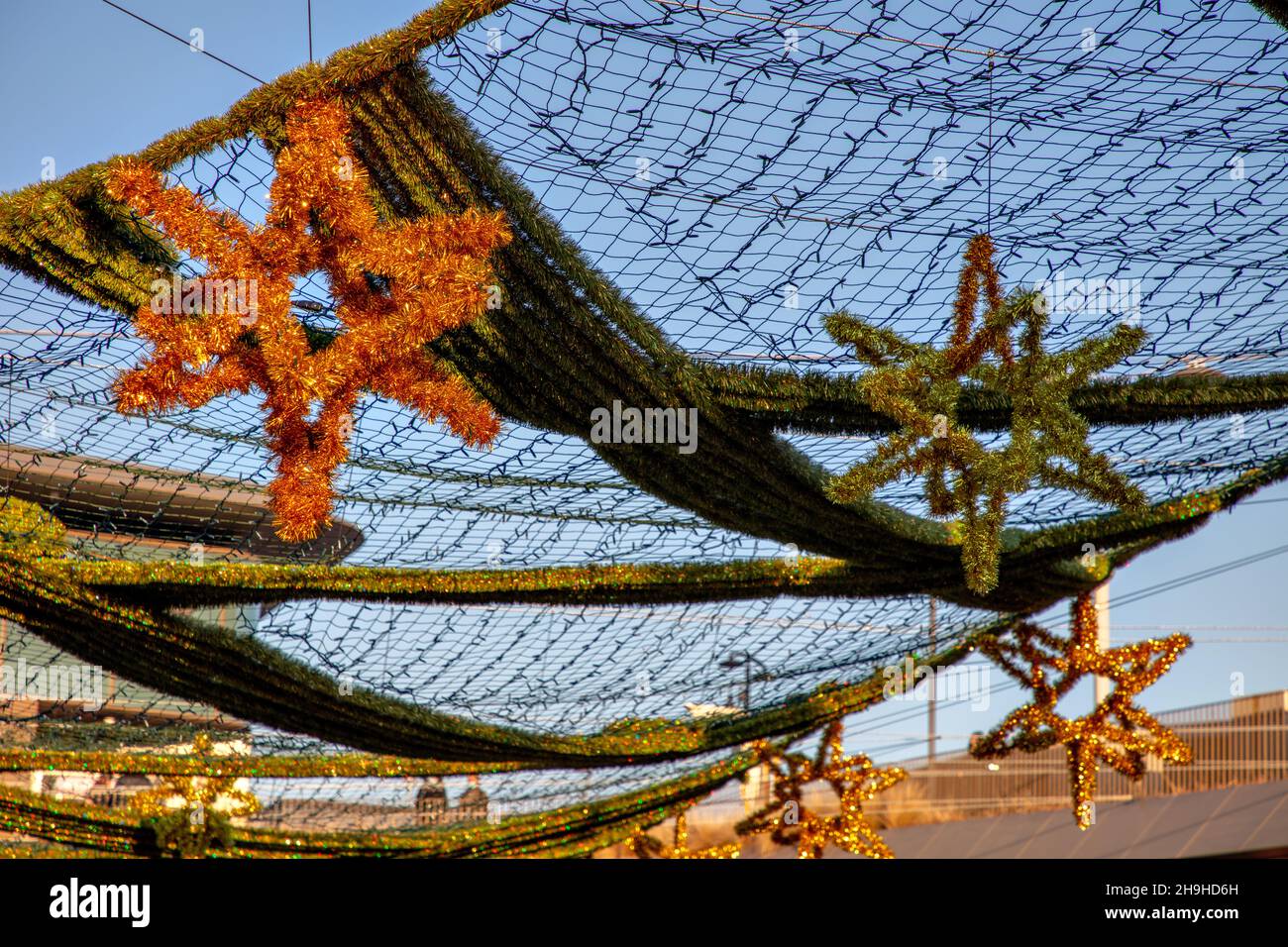 Belle decorazioni natalizie CityLife, CityLife District, Milano, Italia Foto Stock