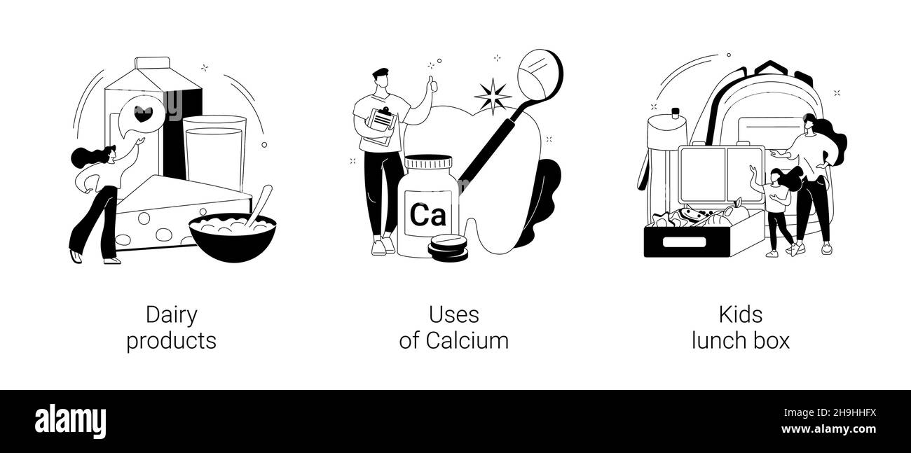 Illustrazioni vettoriali di concetto astratto di nutrizione sana. Illustrazione Vettoriale