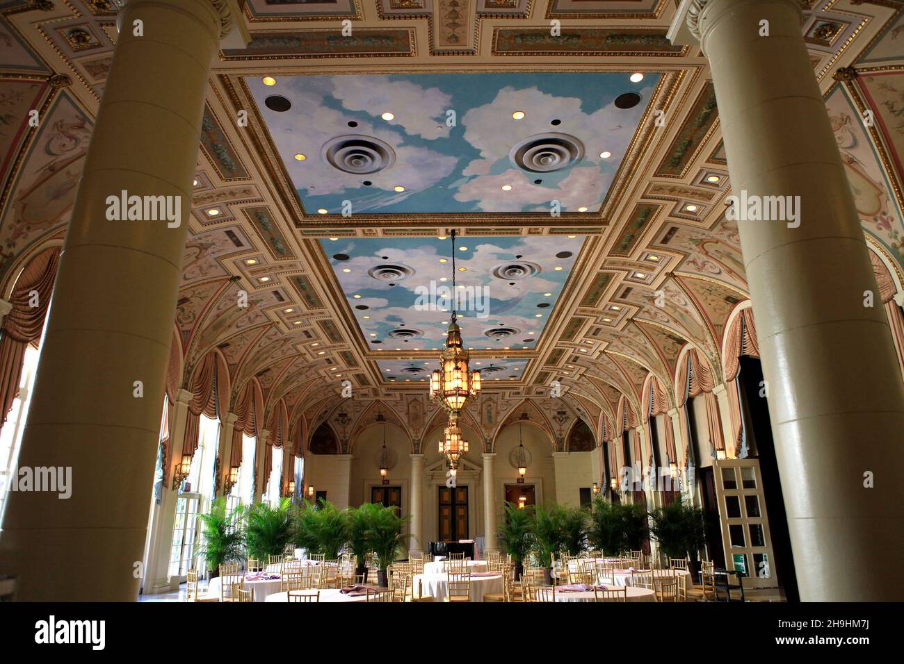 PALM BEACH, FLORIDA, USA, 05 MAGGIO 2012 : Interiors of the Breakers Hotel, Palm Beach, Florida, usa Foto Stock