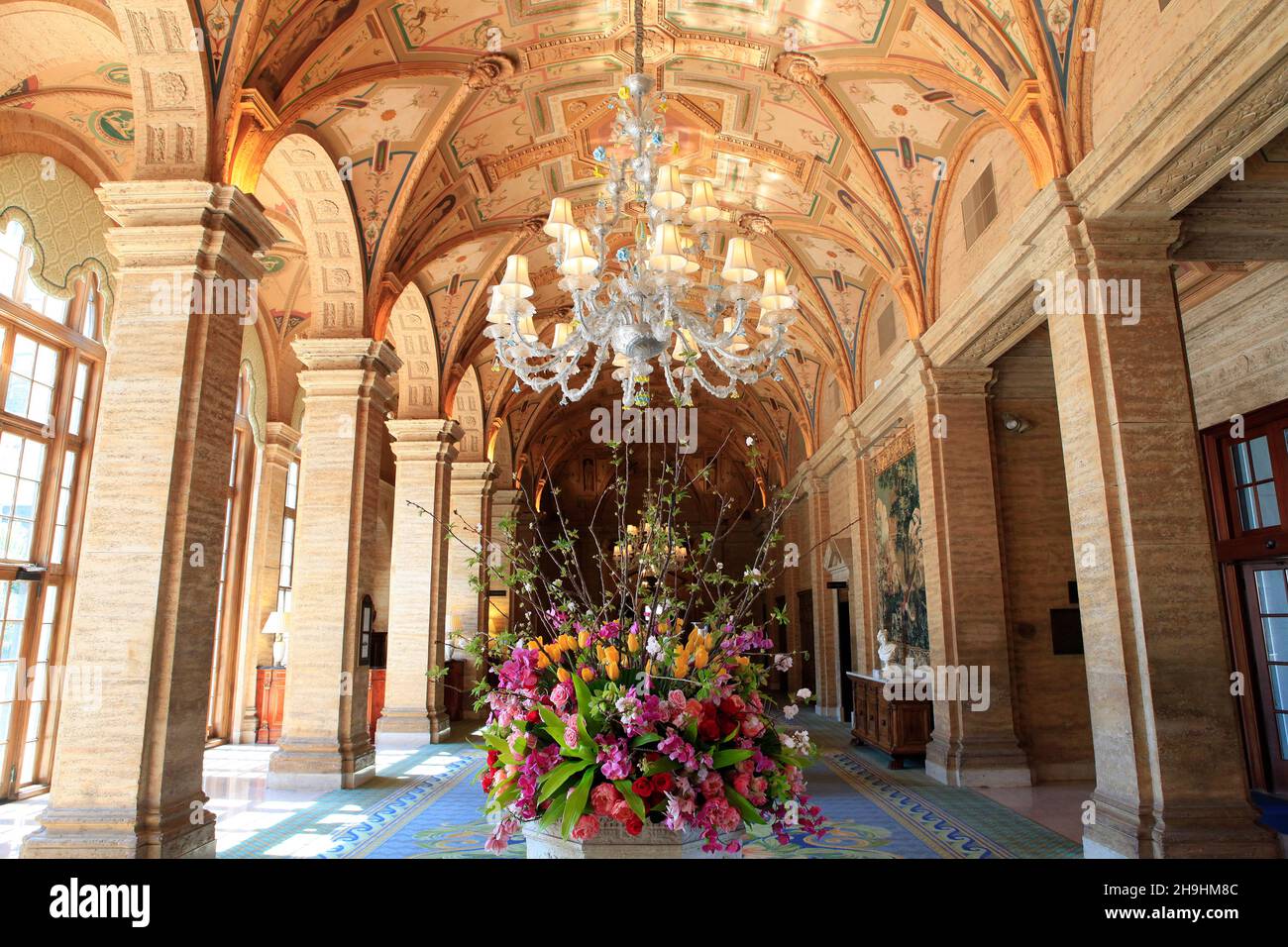 PALM BEACH, FLORIDA, USA, 05 MAGGIO 2012 : Interiors of the Breakers Hotel, Palm Beach, Florida, usa Foto Stock