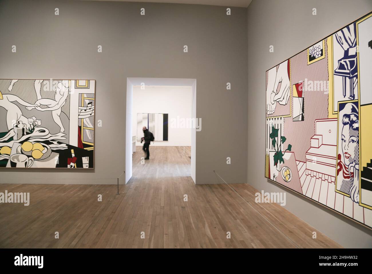 La mostra retrospettiva del Lichtenstein a Tate Modern che ha aperto Febbraio 18 Foto Stock