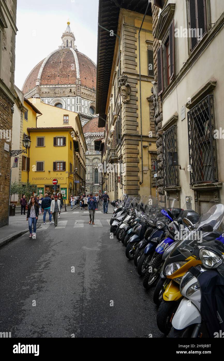 Una visione generale di Firenze in Italia. Da una serie di foto di viaggio in Italia. Data foto: Lunedì 18 settembre 2017. Il credito fotografico dovrebbe essere: Richard Grey/EMPICS Entertainment Foto Stock