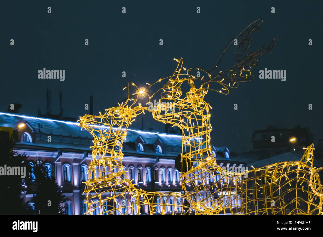 I preparativi per la vigilia di Capodanno. Foto di alta qualità Foto Stock