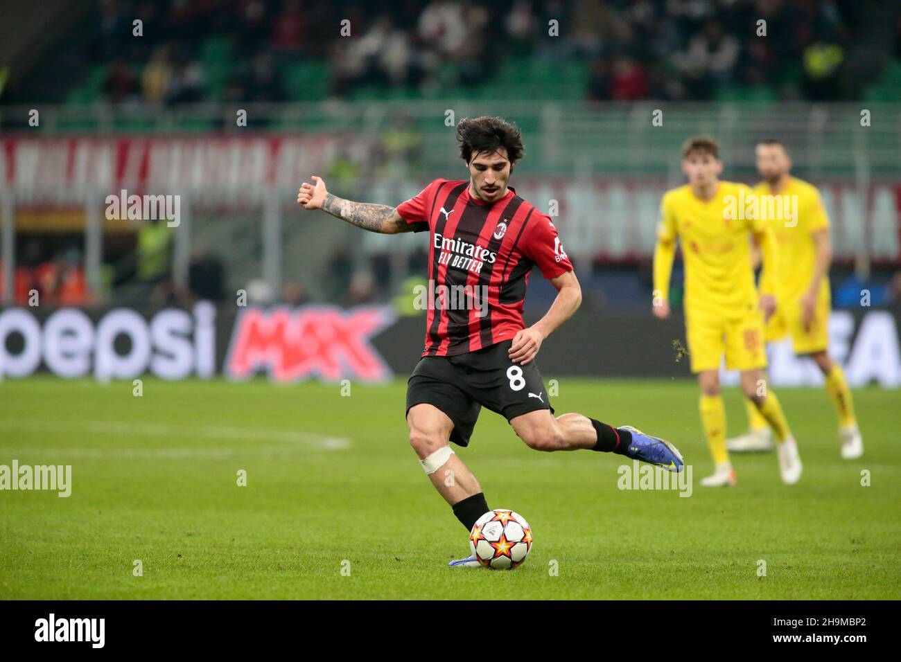 Milano, 07 dicembre 2021 AC Milano - Liverpool UEFA Champions League Foto Stock