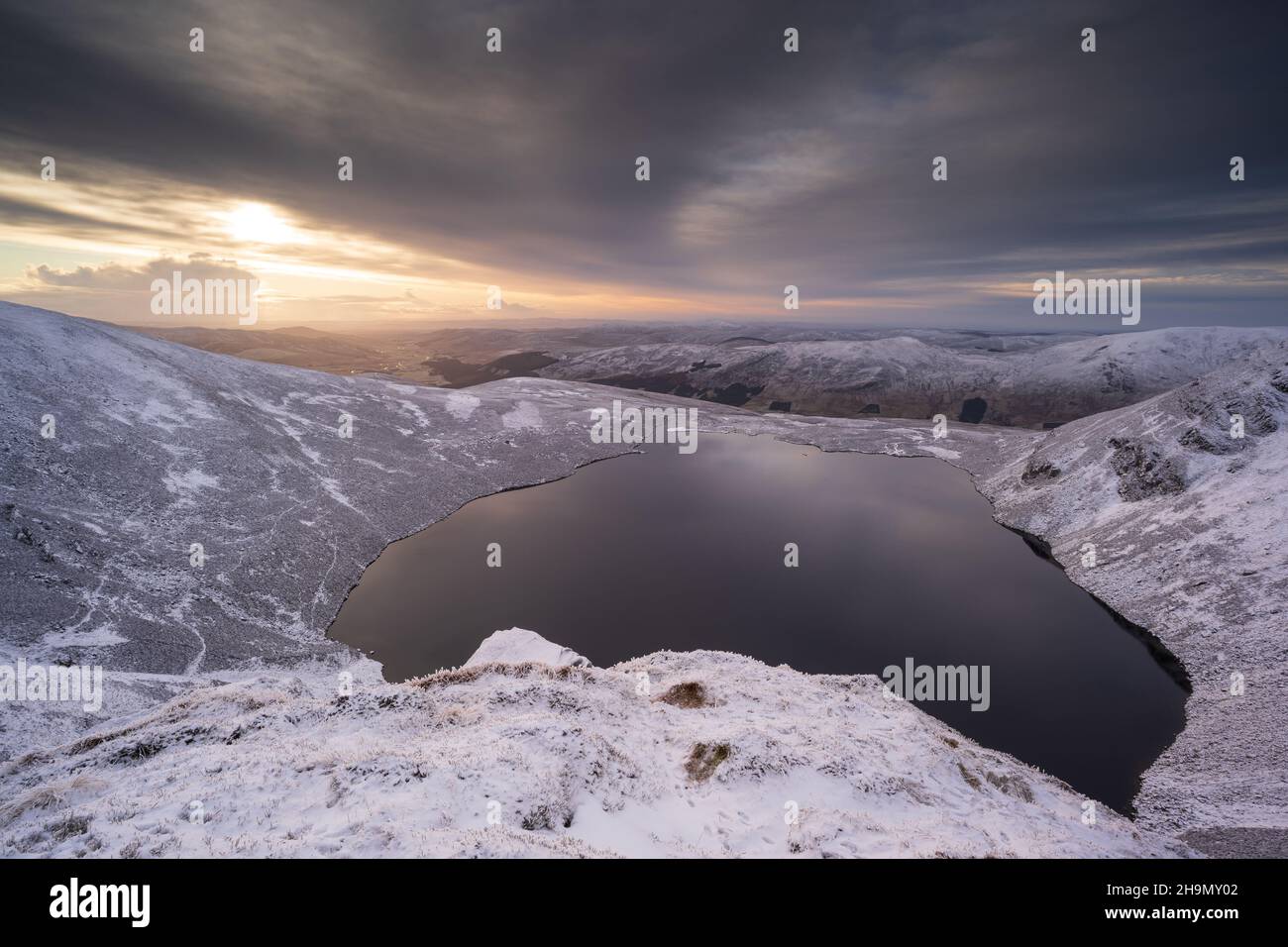 Loch Brandy in inverno Foto Stock