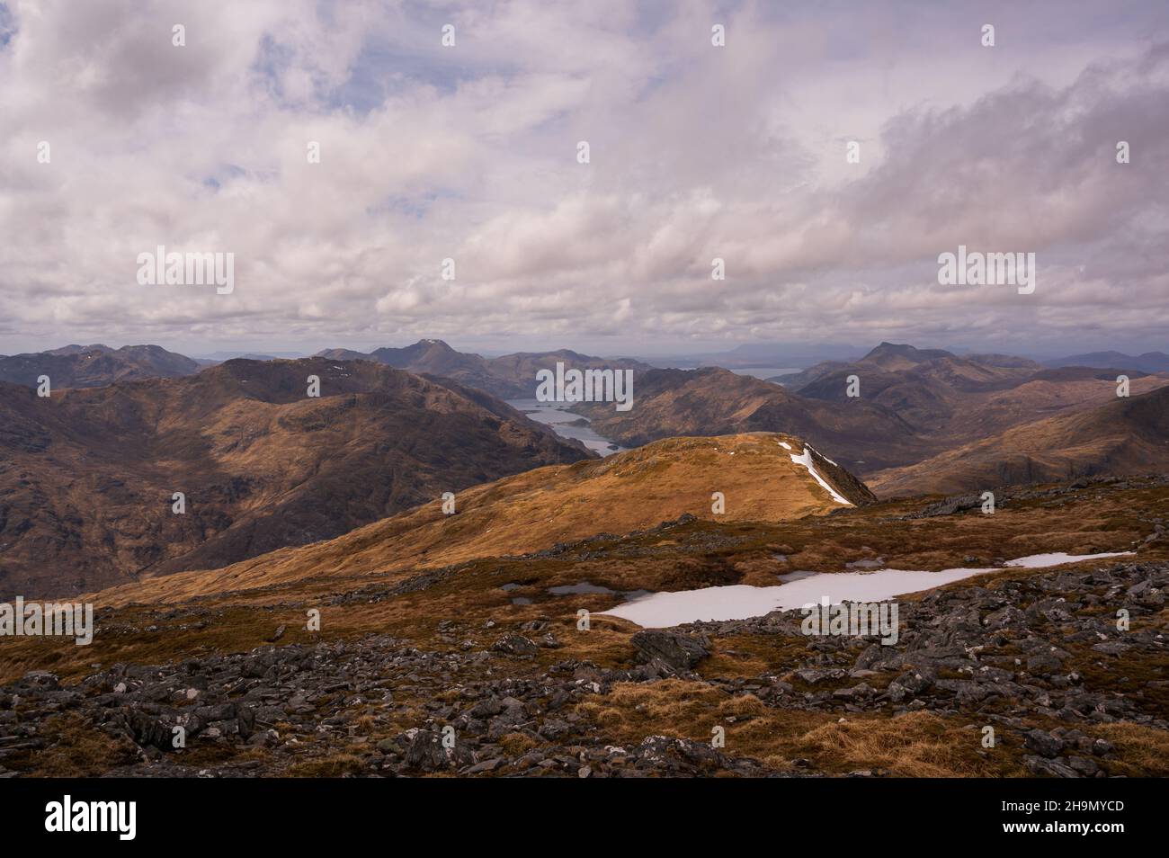 Glen Quoich e il Rough Bounds Foto Stock