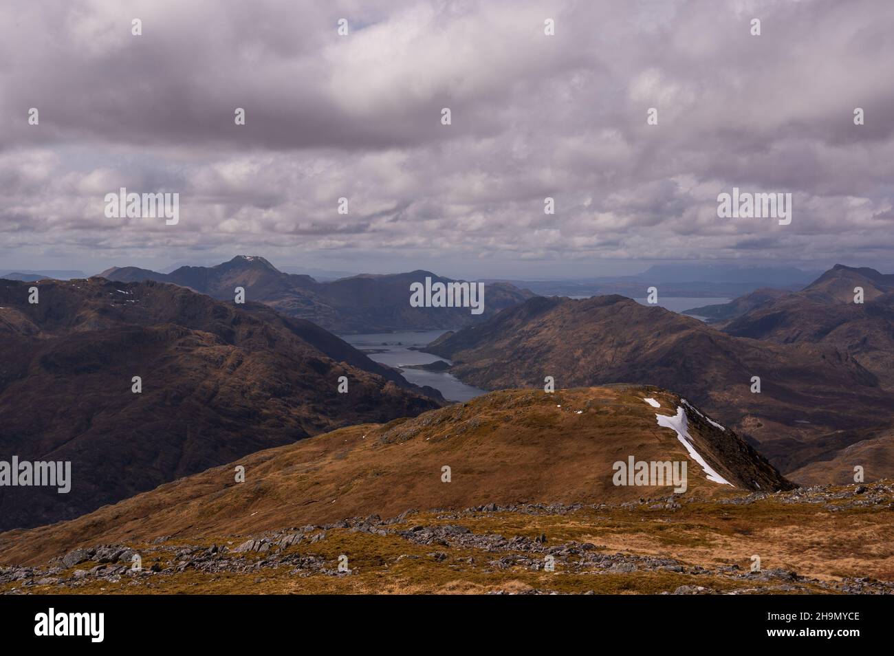 Glen Quoich e il Rough Bounds Foto Stock