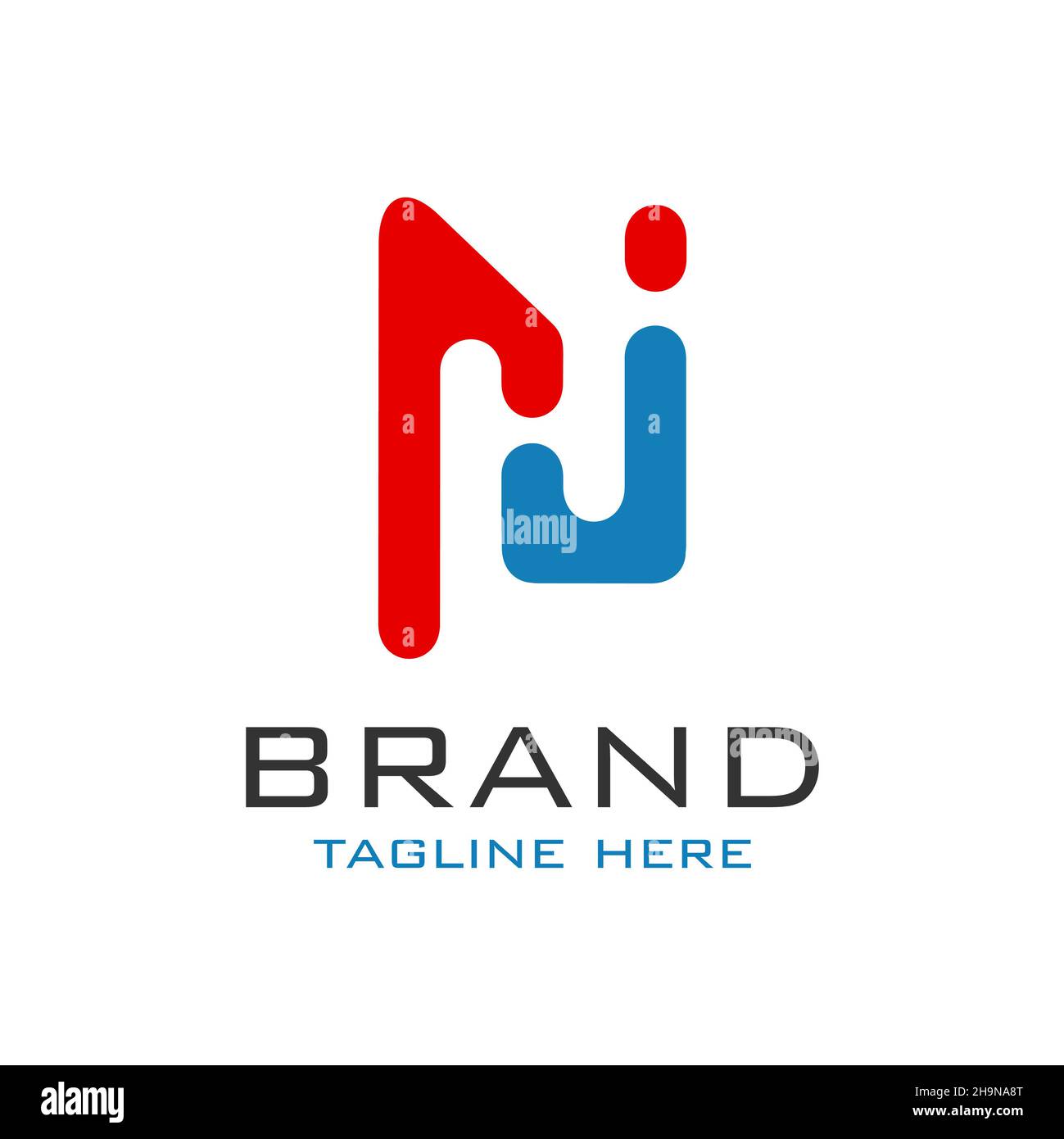 Logo monogramma lettera H Foto Stock