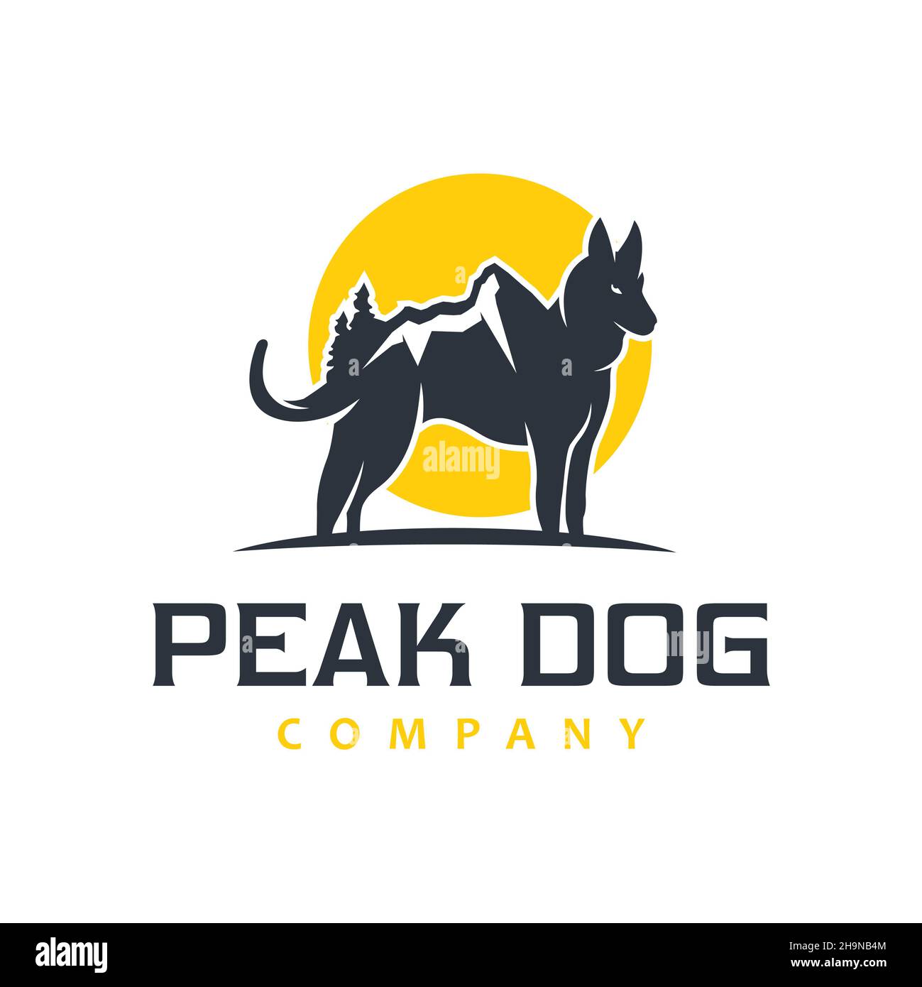 Logo design del cane immagini e fotografie stock ad alta risoluzione