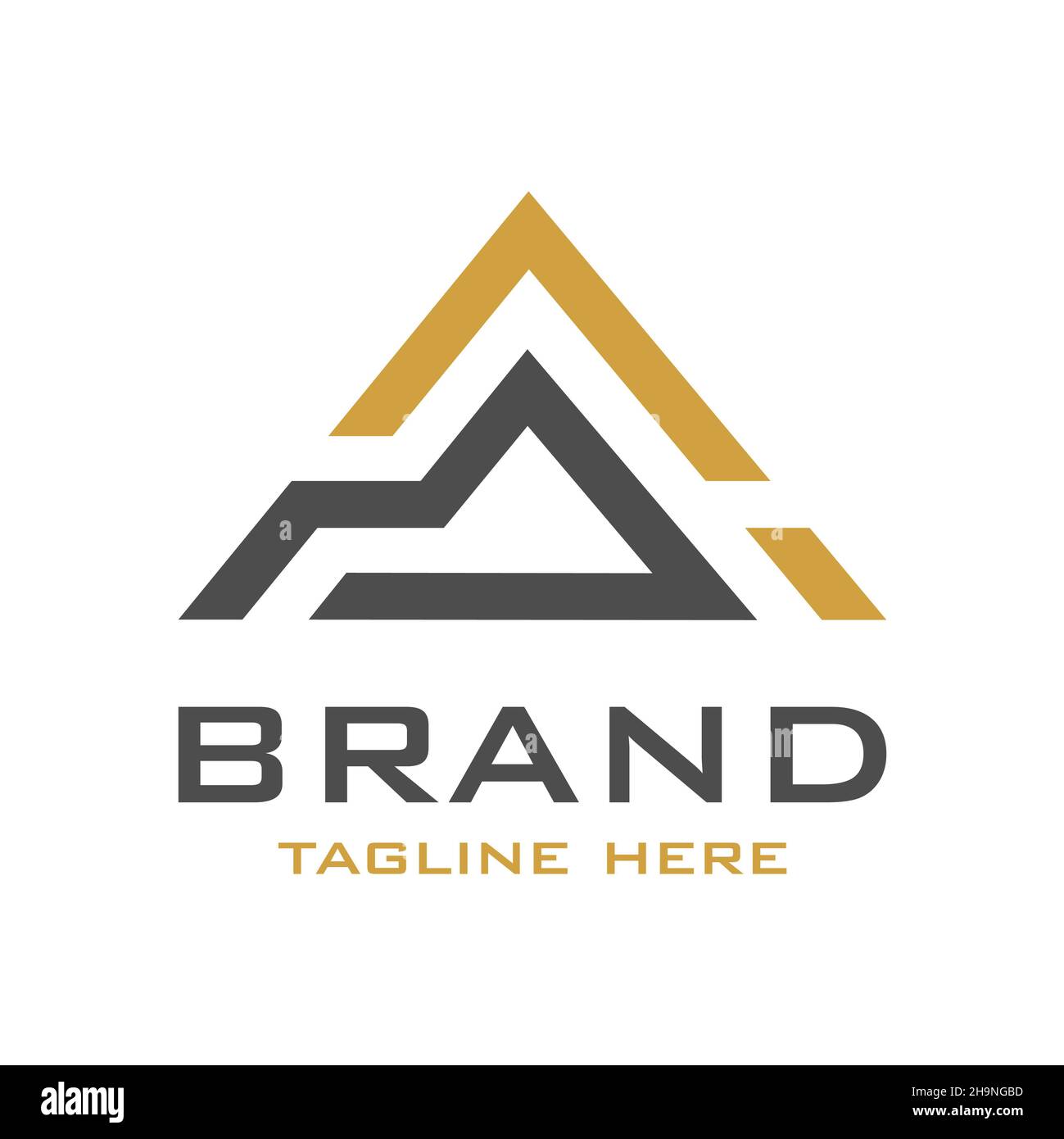 Design iniziale del logo A. Foto Stock