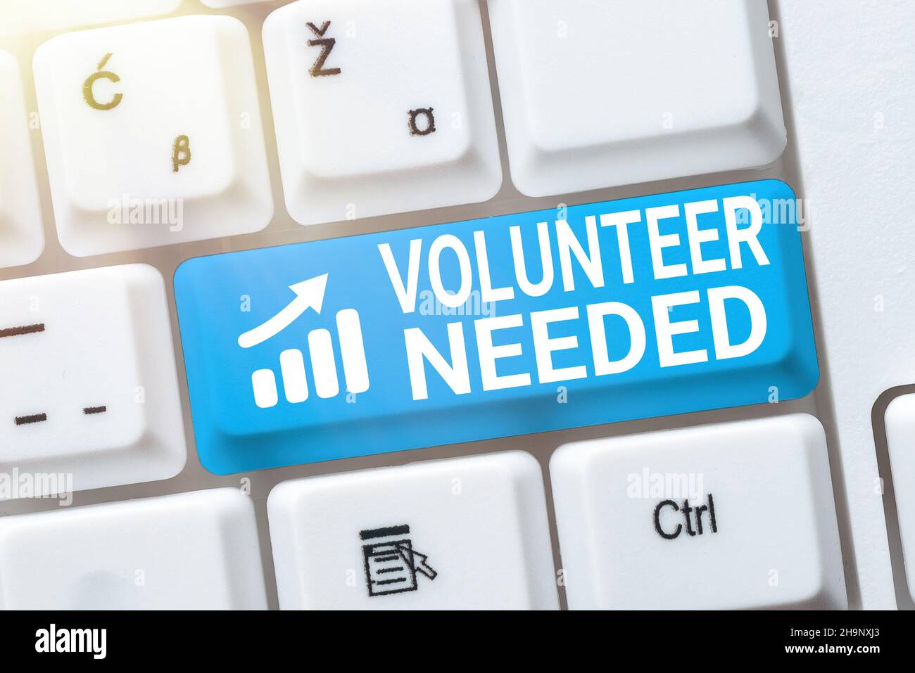 Scrittura di testo visualizzazione Volontario necessario. Foto concettuale che chiede a persona di lavorare per l'organizzazione senza essere pagato impostazione nuovo Blog in linea Foto Stock