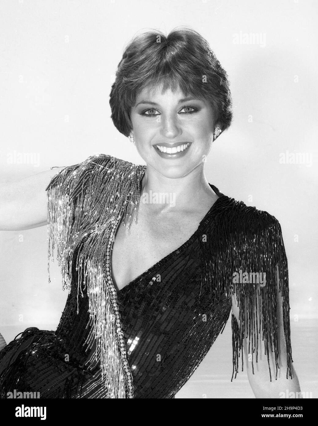 Dorothy Hamill pone per un ritratto 1983 a Los Angeles, California. Credit: Harry Langdon /Rock negatives /MediaPunch Foto Stock