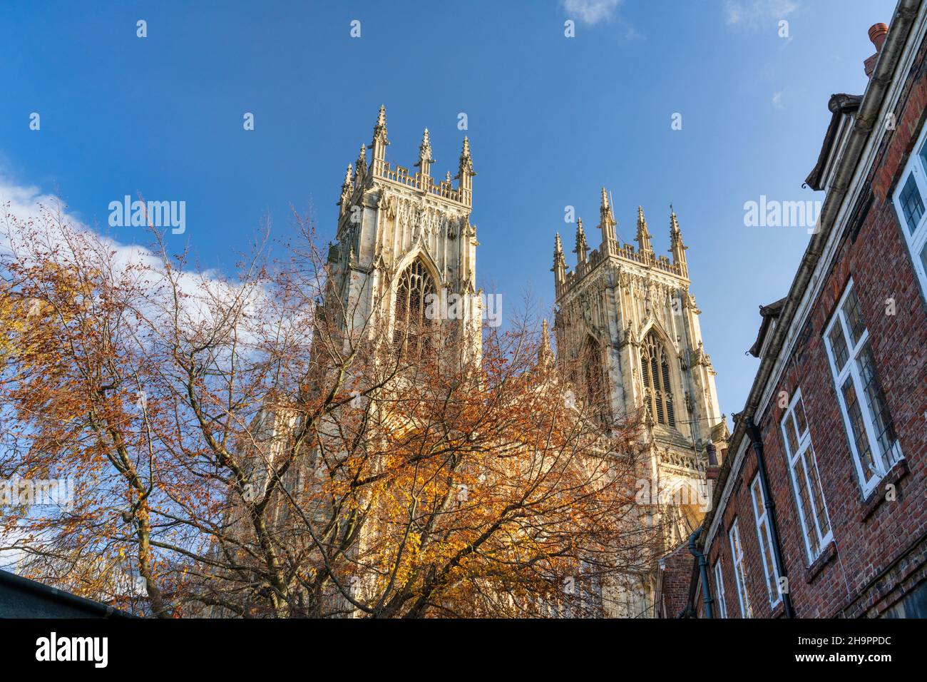 York Minster e York, North Yorkshire, Regno Unito. Foto Stock