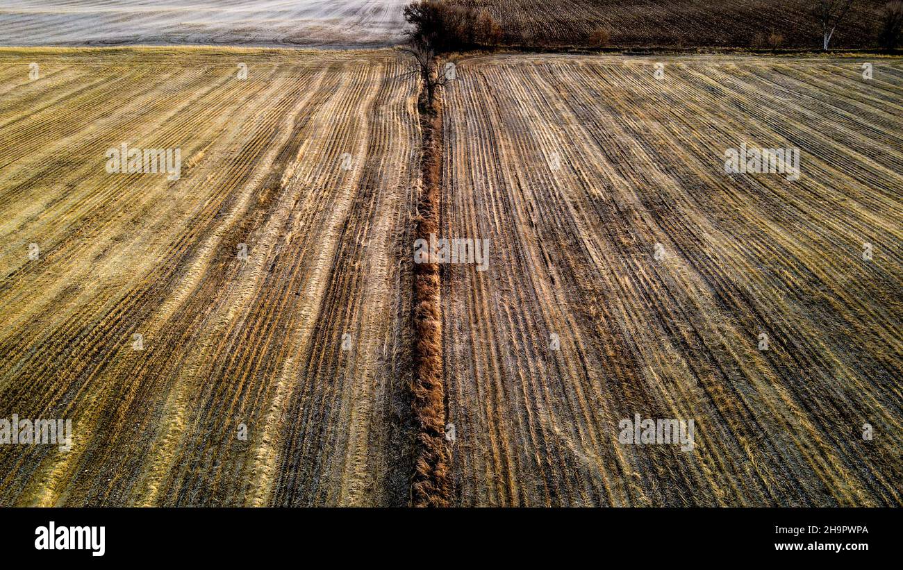 Stile di vita agricolo del Wisconsin rurale con Foto Stock