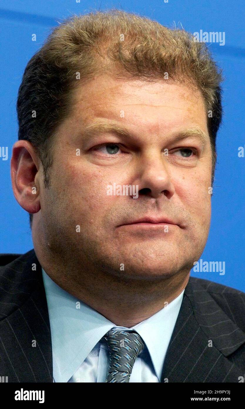 Berlino, Germania. 20th ago 2003. OLAF Scholz, Generalsekretär der SPD, aufgenommen am 20.8.2003 a Berlino. Credit: dpa/Alamy Live News Foto Stock