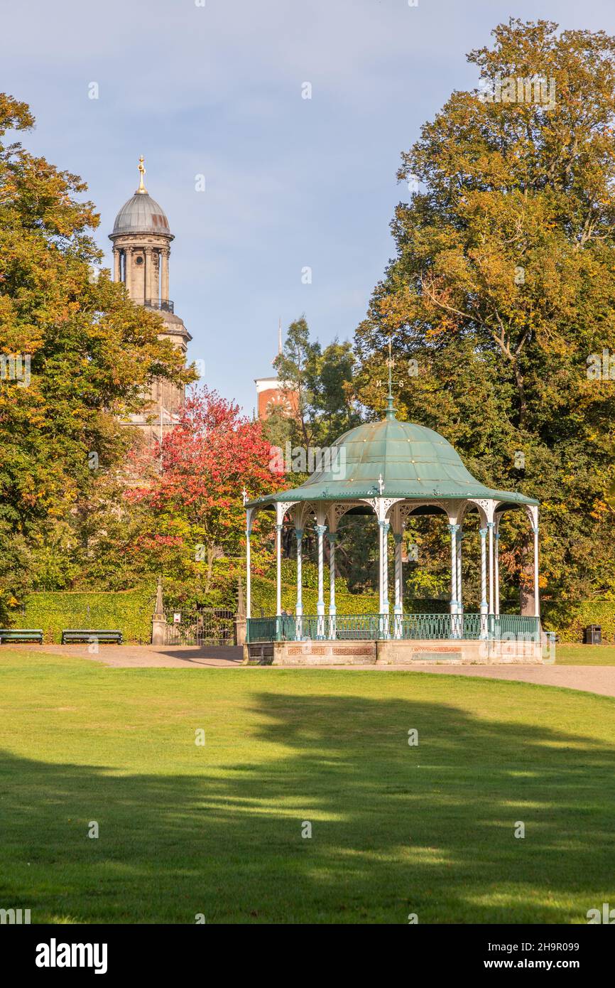 Pavillion a Quarry Park, Shrewsbury, Inghilterra Foto Stock