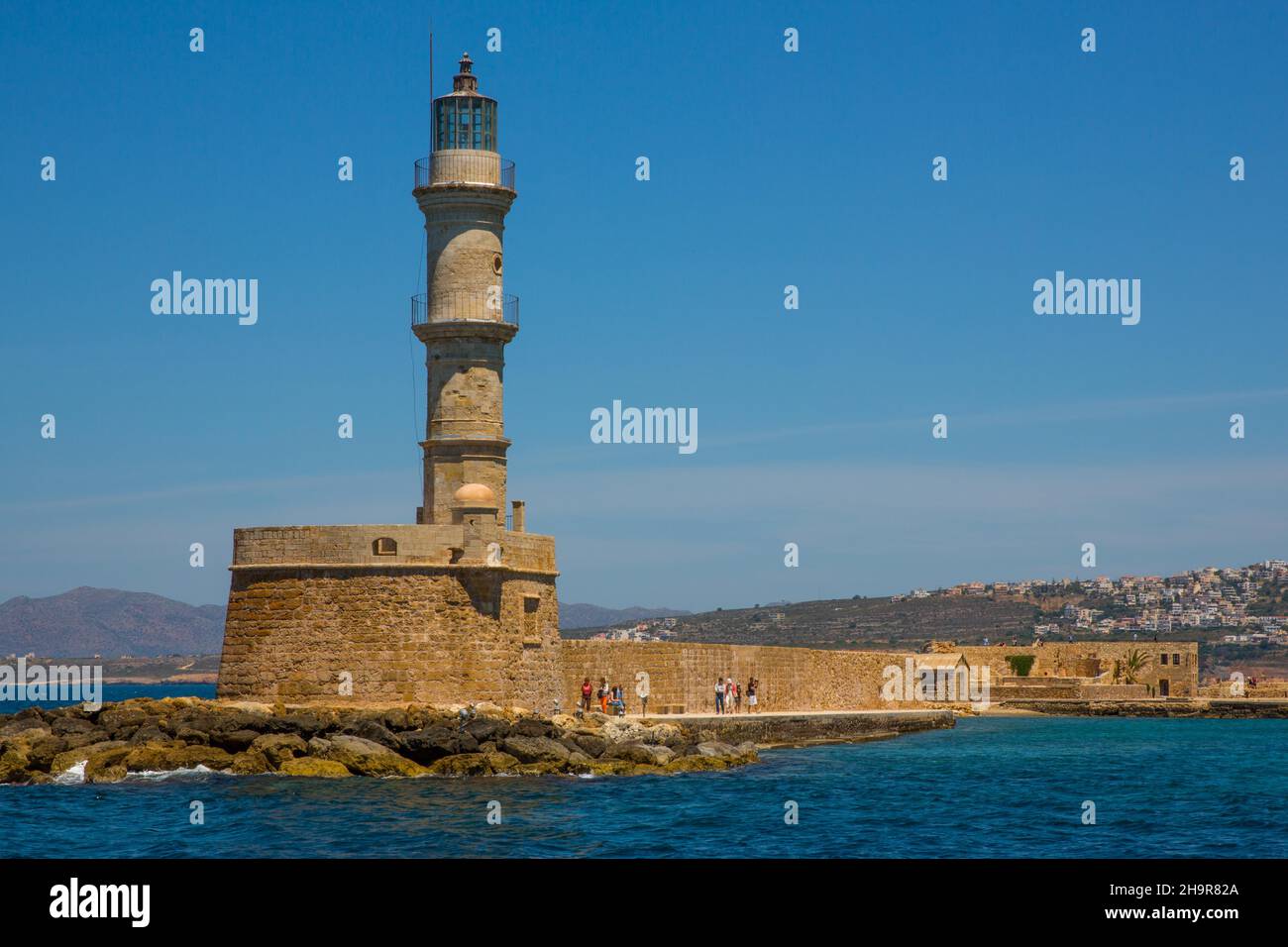 Faro veneziano, Porto di la Canea, Creta, la Canea, Creta, Grecia Foto Stock