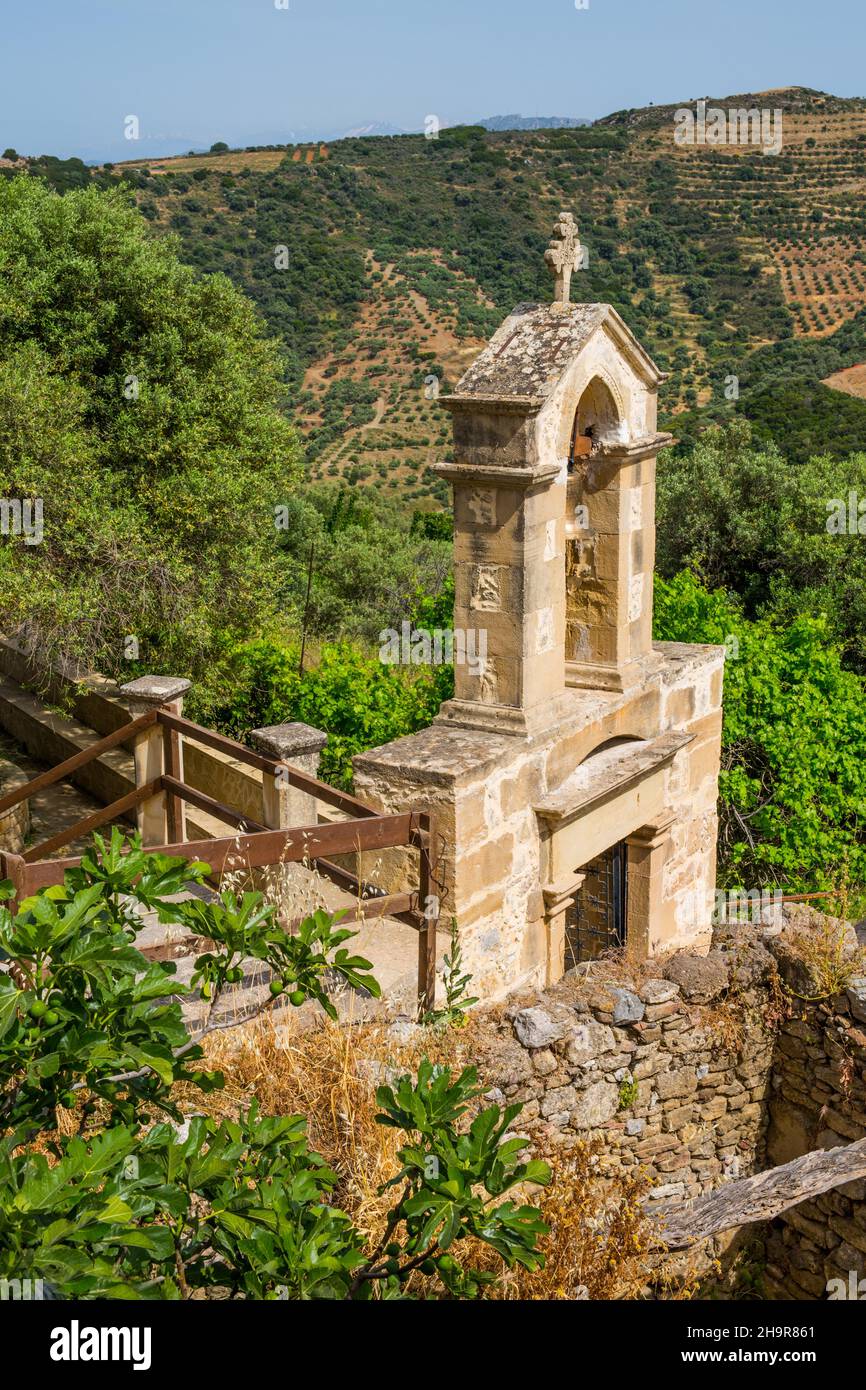 Cappella, Polinia, Creta, Polinia, Creta, Grecia Foto Stock