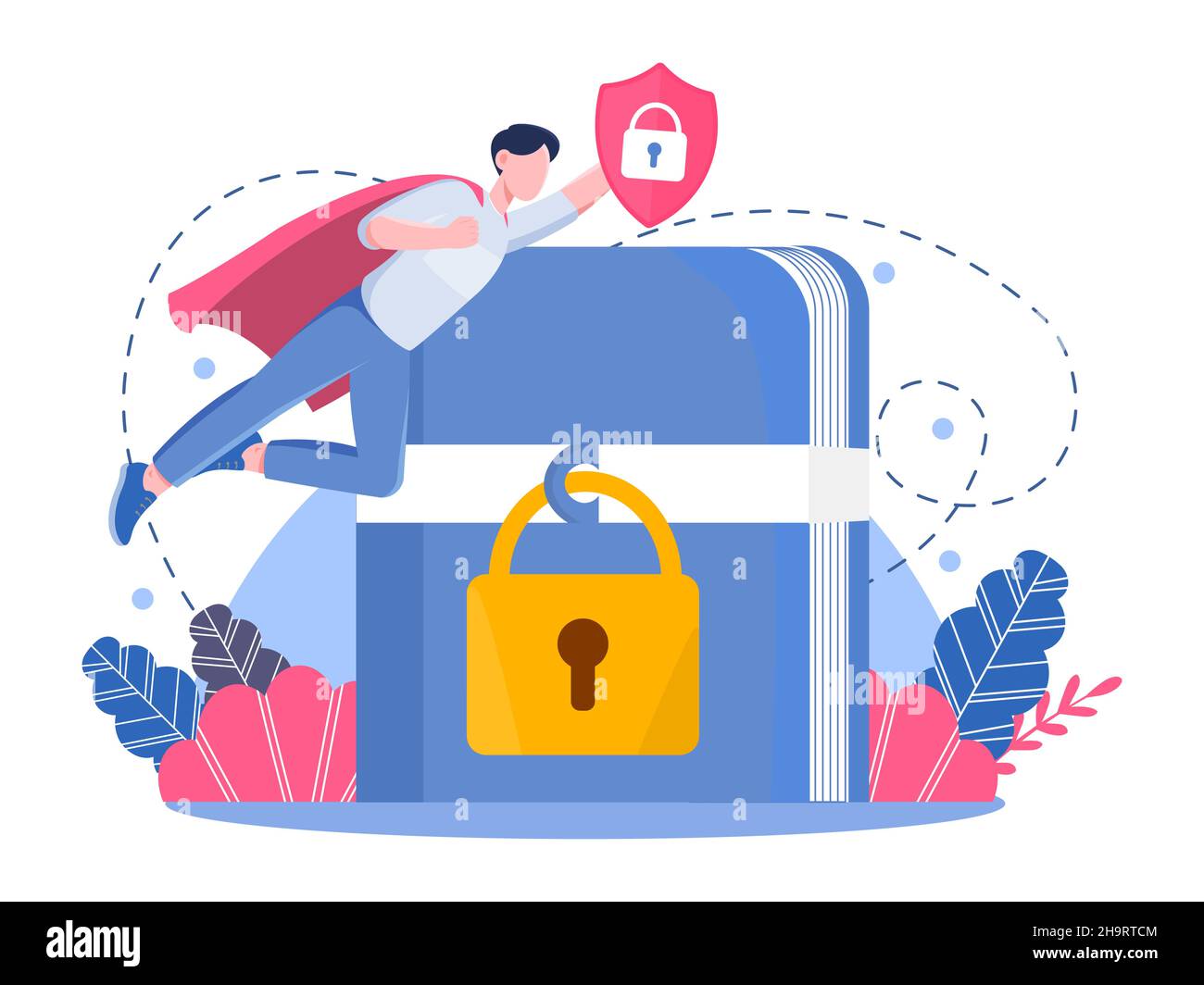 Sicurezza globale dei dati Illustrazione Vettoriale