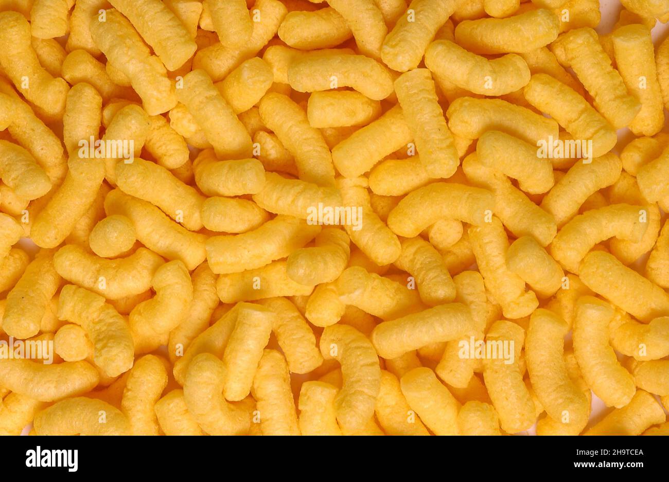 Spuntini brasiliani in primo piano formando uno sfondo. Foto Stock