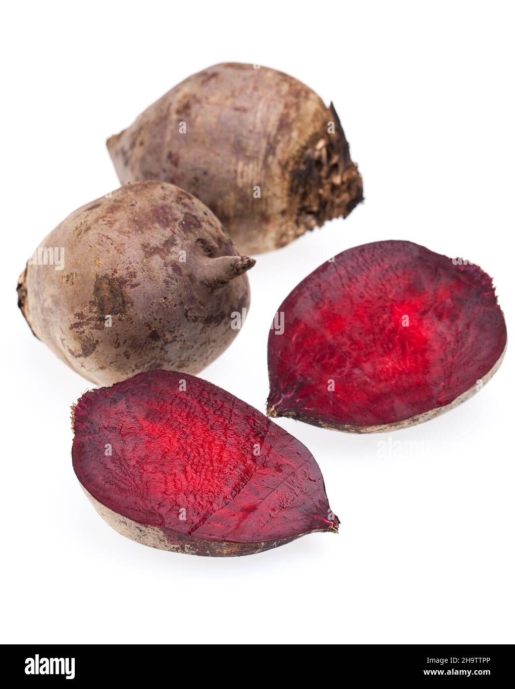 barbabietole, rosse, barbabietole, intere, mezze, dimezzato, barbabietola, verdure, dentro, sfondo, dettaglio, chiudi, scatto studio, diversi, taglia, tipico, mangiare, cucinare, c Foto Stock