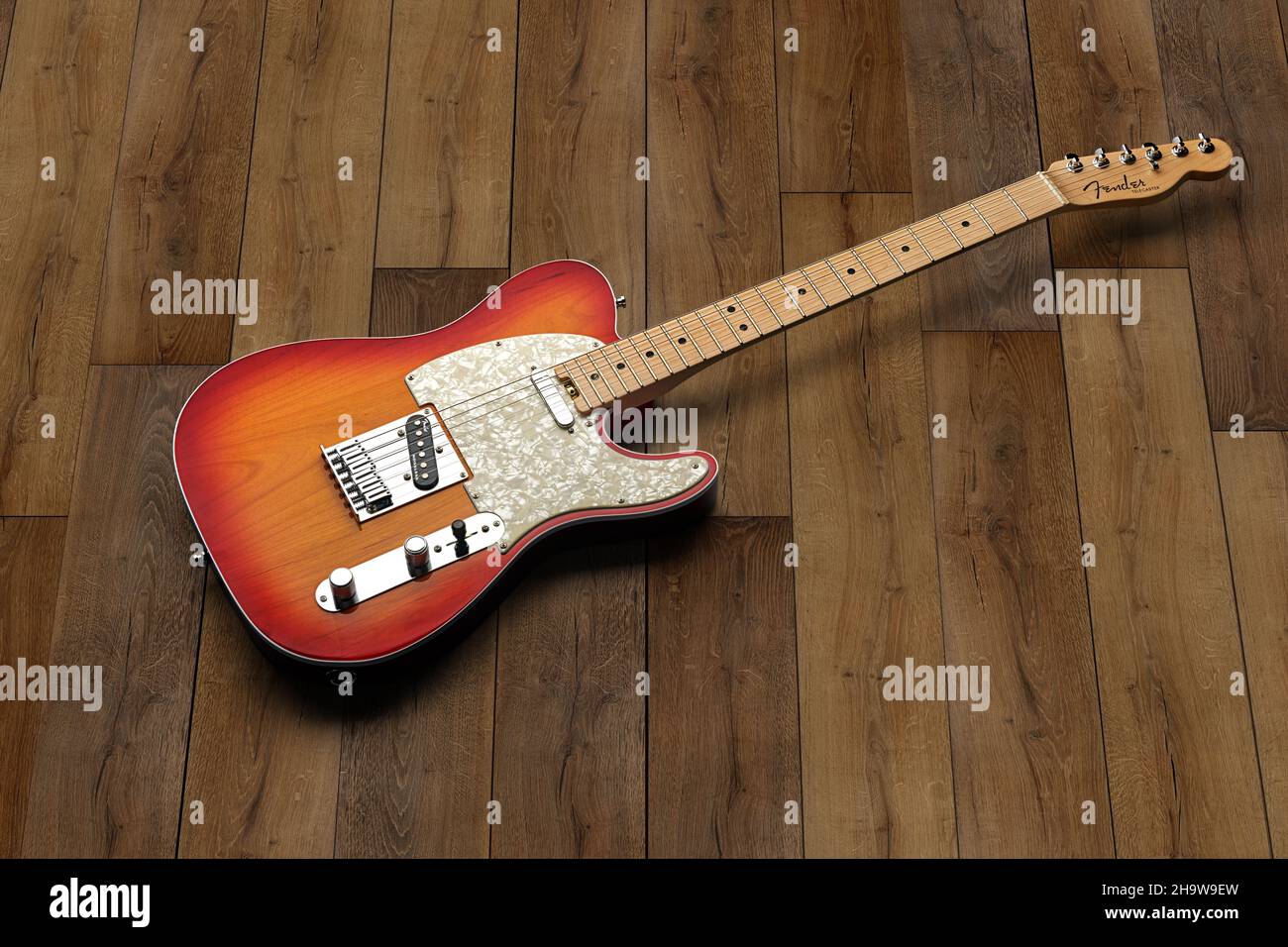 Parafango American Elite Telecaster Foto Stock