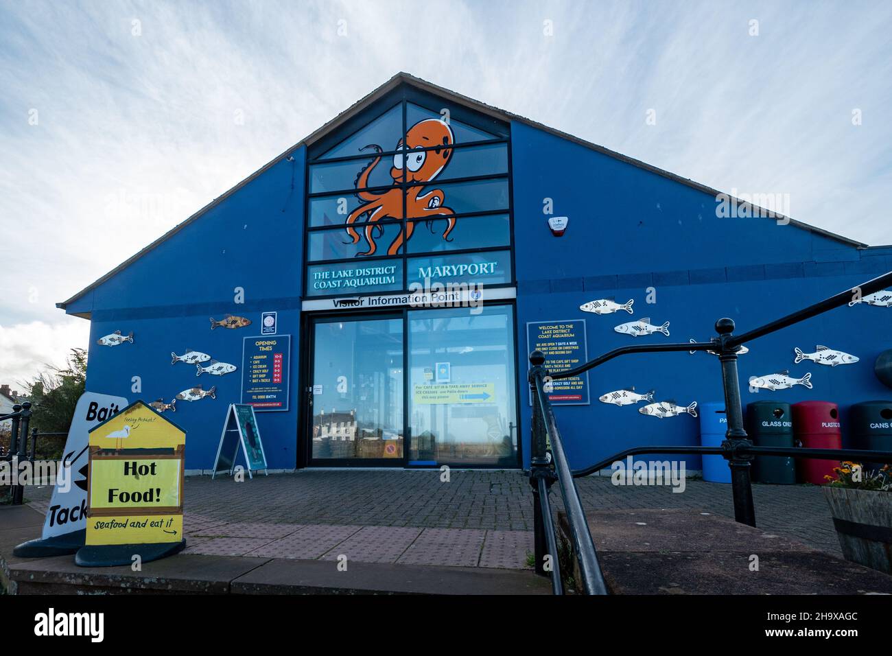 Il Lake District Coast Aquarium di Maryport, un'attrazione turistica nella città costiera di Cumbia, Inghilterra, Regno Unito Foto Stock