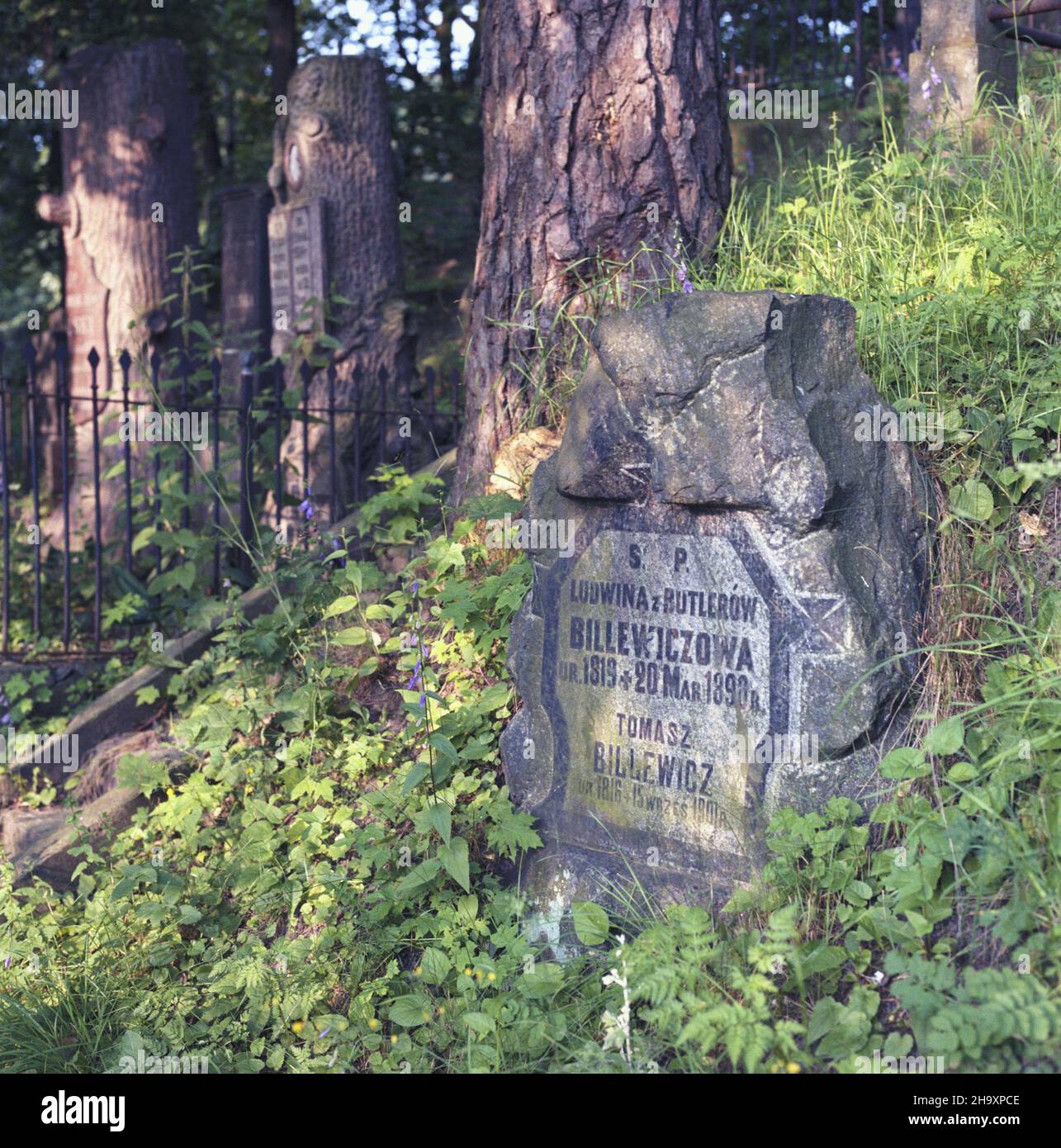 Zwi¹zek Radziecki Wilno 09.1987. Nekropoli polska Na Rossie. uu PAP/Grzegorz Rogiñski Dok³adny dzieñ wydarzenia nieustalony. Unione Sovietica Vilnius settembre 1987. Cimitero polacco di Na Rossie. uu PAP/Grzegorz Roginski Data esatta sconosciuta. Foto Stock