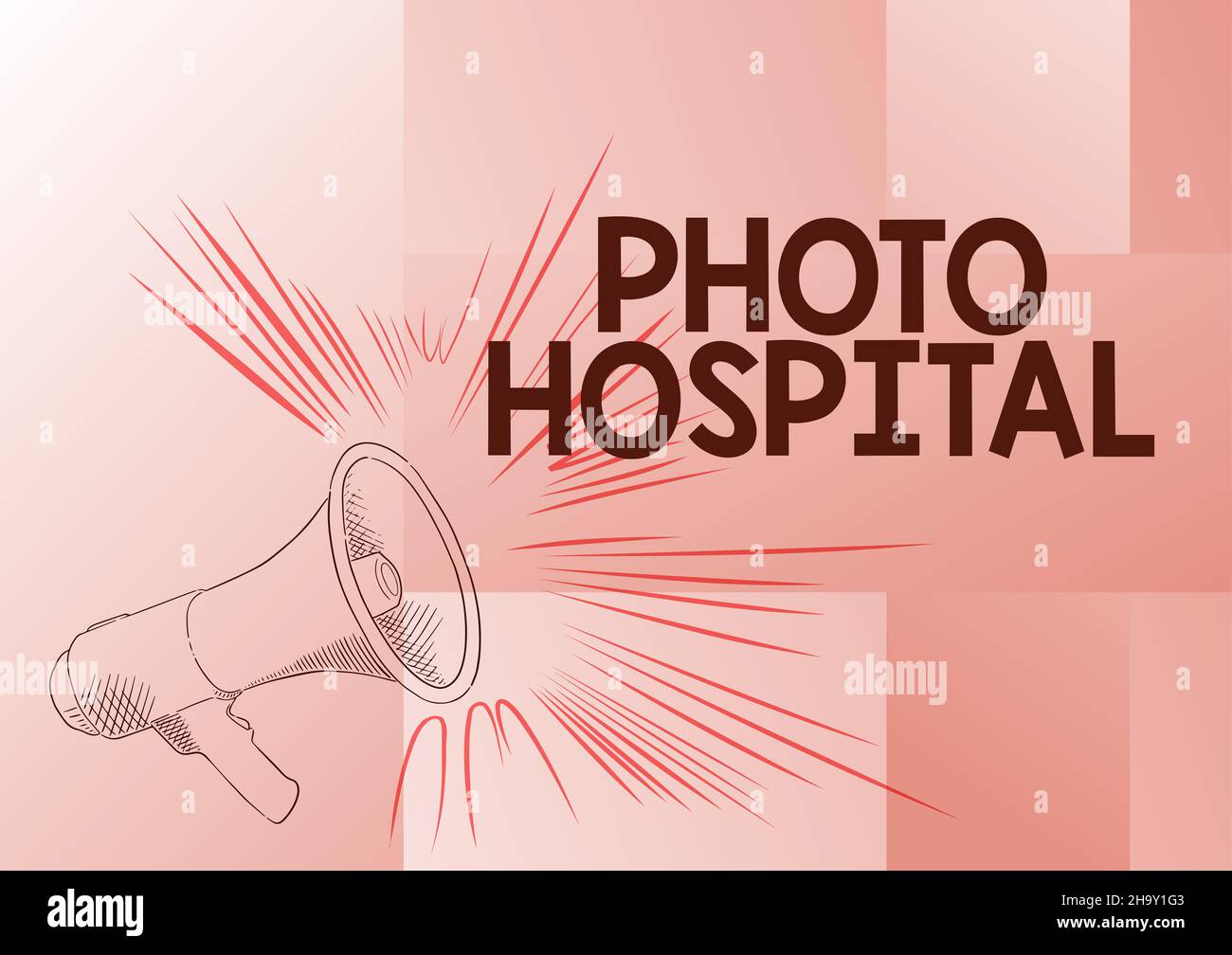 Didascalia di testo Presentazione della foto Ospedale. Internet Concept Unique Applied Art of Medical Institution e pratica Illustrazione di un forte megafono Foto Stock Didascalia di testo Presentazione della foto Ospedale. Internet Concept Unique Applied Art of Medical Institution e pratica Illustrazione di un forte megafono Foto Stock