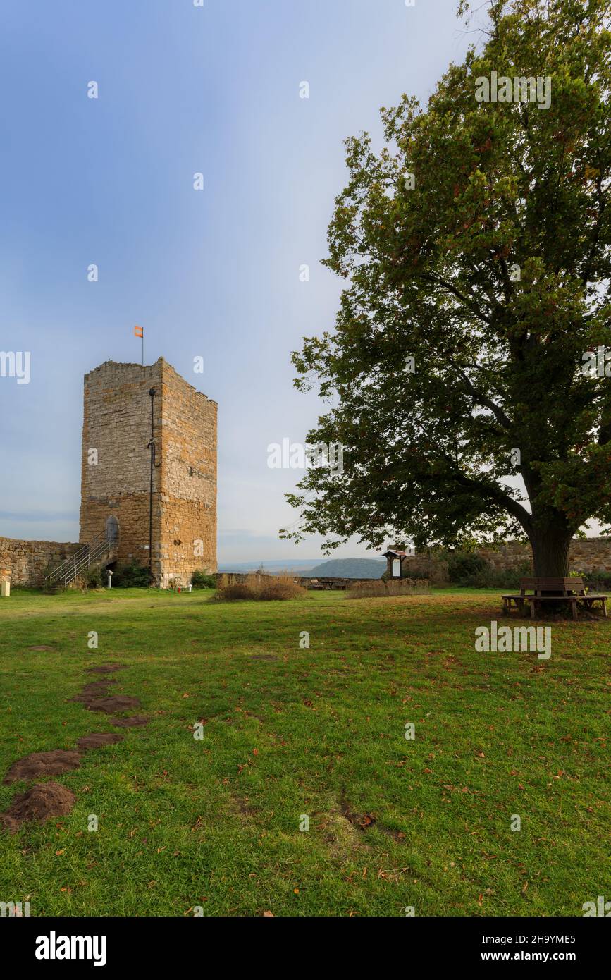 Castello Ruin Gleichen in Turingia, Germania. Foto Stock